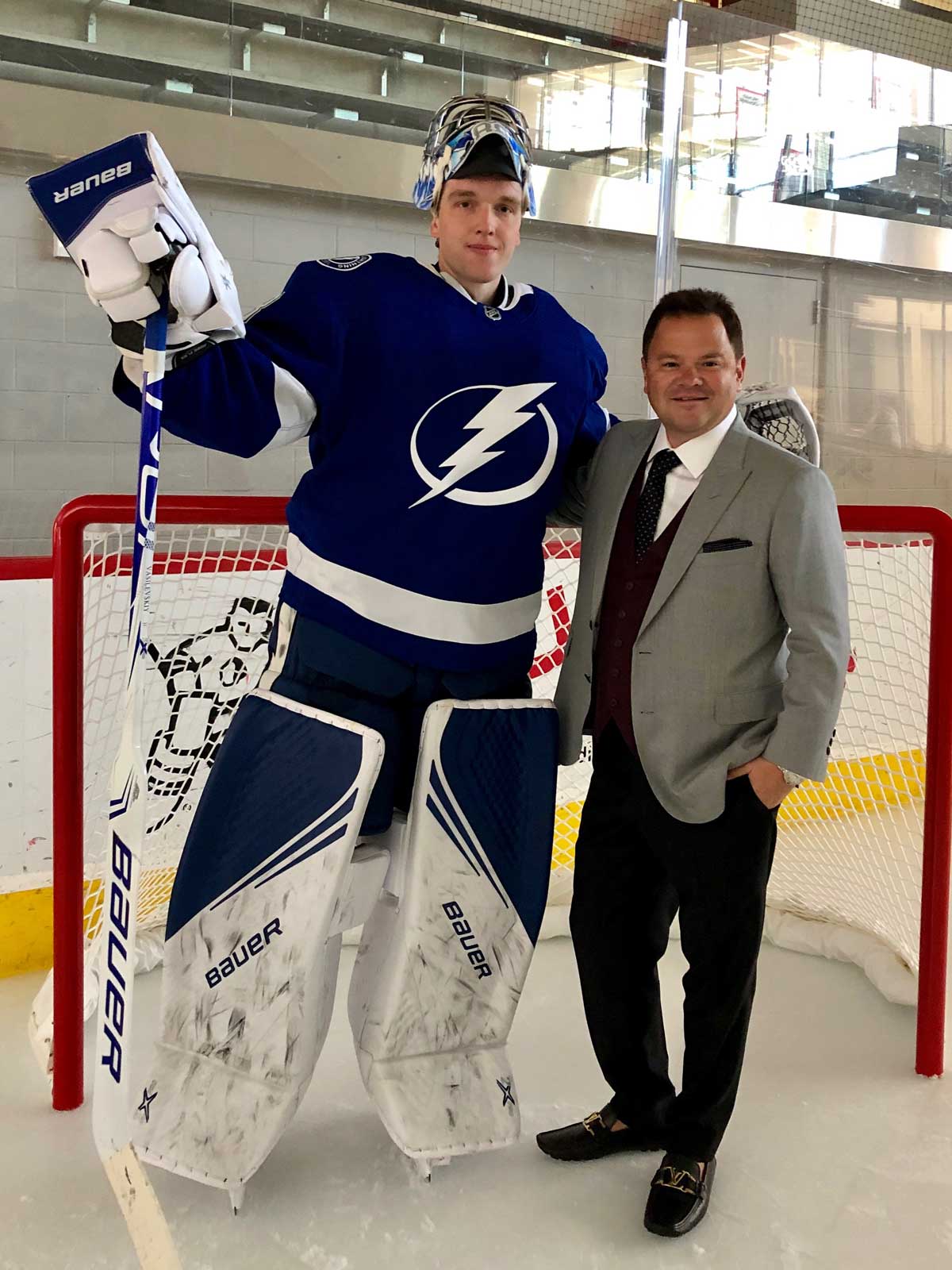 Dan Milstein with Andrei Vasilevskiy