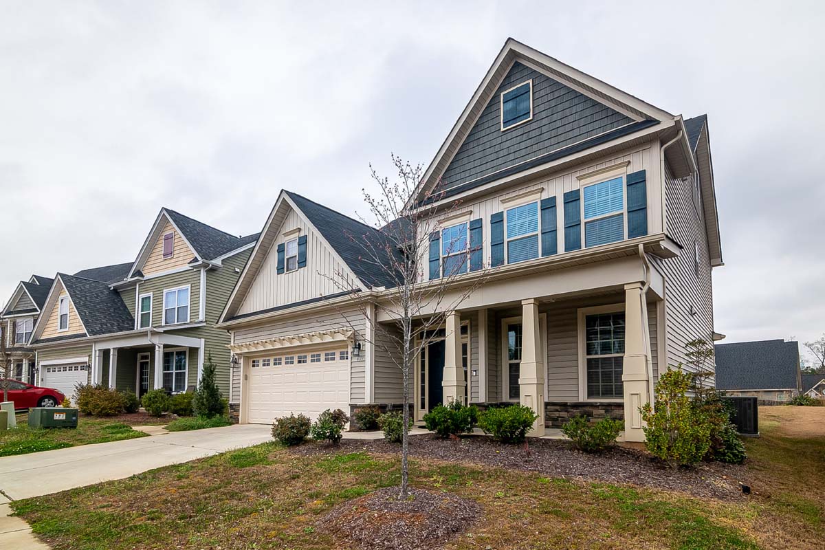 Quiet residential street with established homes